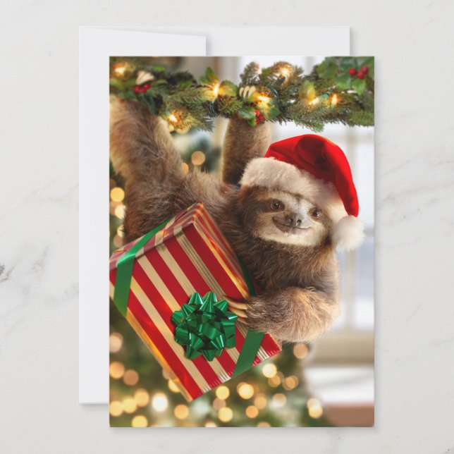 Convites Preguiça Traz Presentes (Frente)