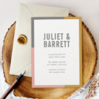Prêmio de Casamento Mínimo de Bloco de Cores