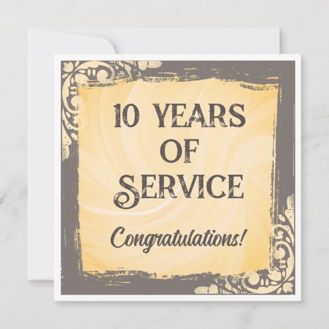 Convites Prêmio de reconhecimento de aniversário de funcion (Frente)