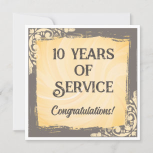 Convites Prêmio de reconhecimento de aniversário de funcion