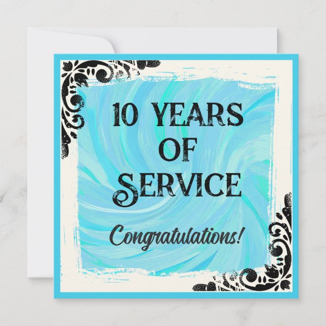 Convites Prêmio de reconhecimento de aniversário de funcion (Frente)