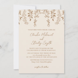 Convites Prendendo Florais Foliage Aquecimento Romântico Bo