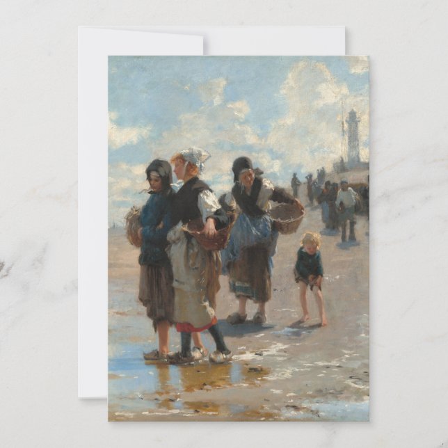 Convites Preparando-se para Pescar de John Singer Sargent (Frente)