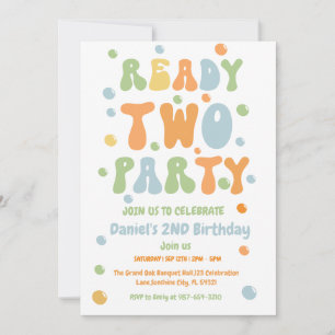 Convites Preparar duas festas, segunda Festa de aniversário