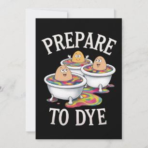 Convites Prepare Para Morrer Caça Engraçada de Ovos de Pásc