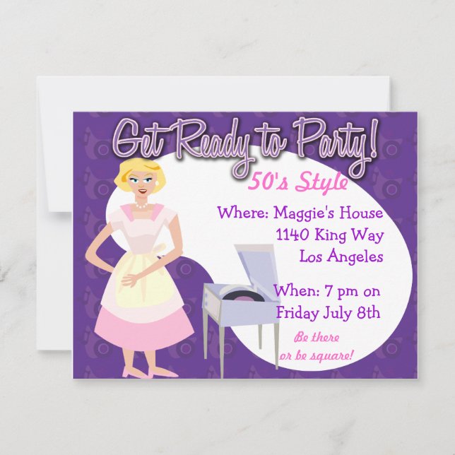 Convites Prepare-se para a festa! (Frente)