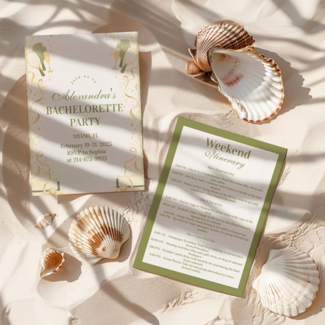 Convites Preppy Courtside Pickleball Bachelorette Party (Criador carregado)