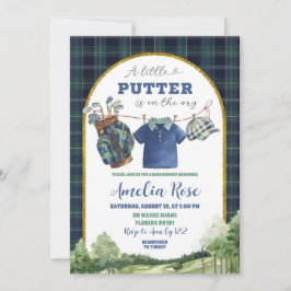 Convites Preppy Luxury Golf Baby Shower Invitation