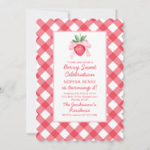 Preppy Watercolor Morangos Berry Sweet