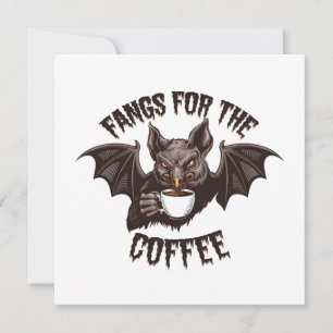 Convites Presas Assustadoras de Halloween para a Cafeína do