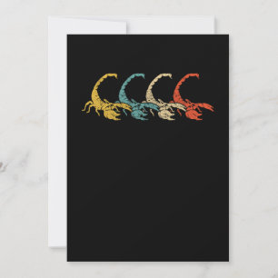 Convites Presente Animal de Escorpião de Pop Retro-Arte Vin