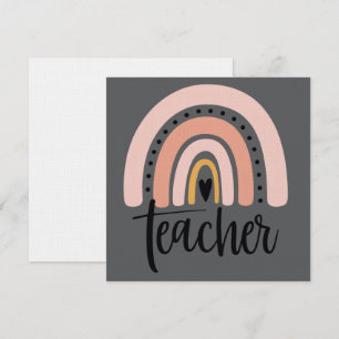 Convites Presente Arco-íris Amor Inspiração Professor Ensin