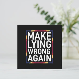 Convites Presente Contra Mentiras Novamente Resistir Anti-T