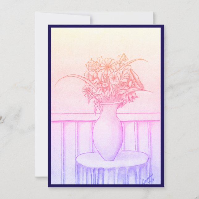 Convites Presente das flores (Frente)