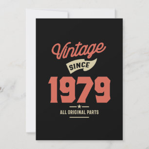 Convites Presente de Aniversário de 1979