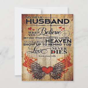 Convites Presente de Aniversário do Meu Marido Carta Para