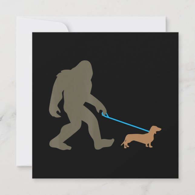 Convites Presente de Cachorro | Dachshund Bigshund Caminhan (Frente)
