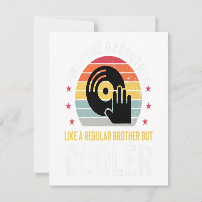 Convites Presente de casamento engraçado do irmão tocador d (Frente)