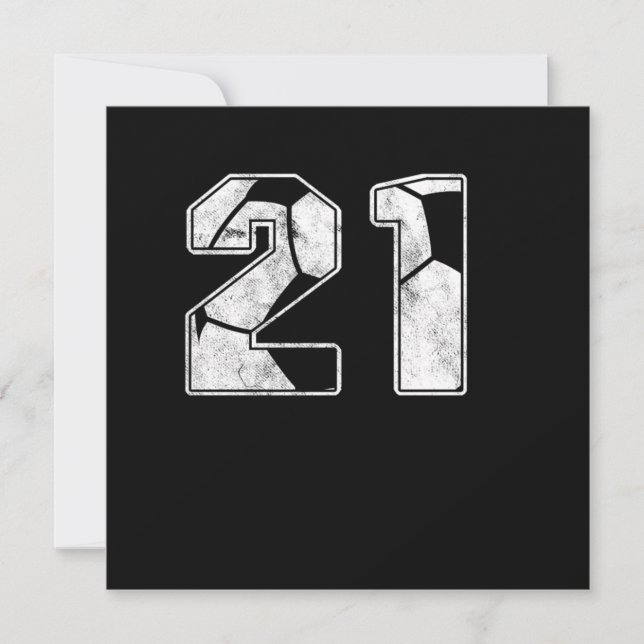 Convites Presente de Celebração de Aniversário de 21 ruas (Frente)