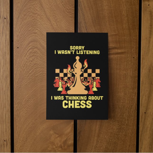 Convites Presente de Citação de Xadrez Engraçado para Jogad (Funny Chess Quote Gift for Chess Players & Lovers Invitation)