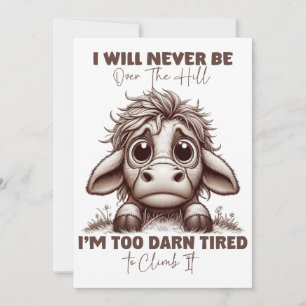 Convites Presente De Cow Cote Que Nunca Estarei Sobre O Ret