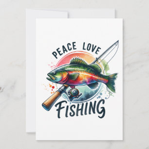 Convites Presente de Fisher Paz Amor Pescaria