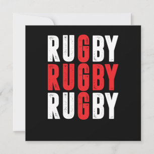 Convites Presente de futebol do jogador de rugby do Rugby T
