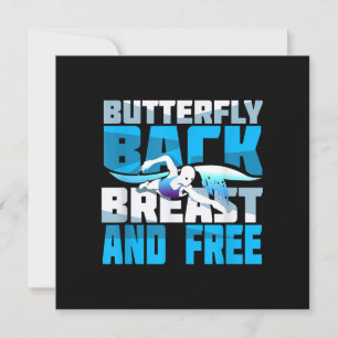 Convites Presente De Nadação Para Nadador