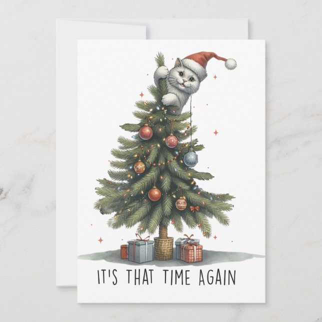 Convites Presente de Natal É Aquela Hora Novamente (Frente)