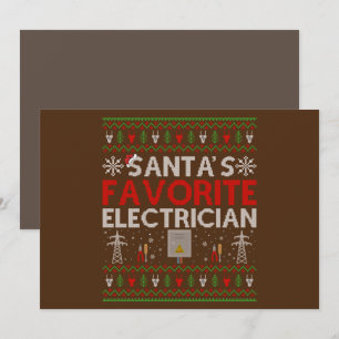 Convites Presente de Natal Feio para Eletricista que o Papa
