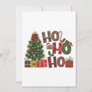Convites Presente de Natal Ho Ho Ho