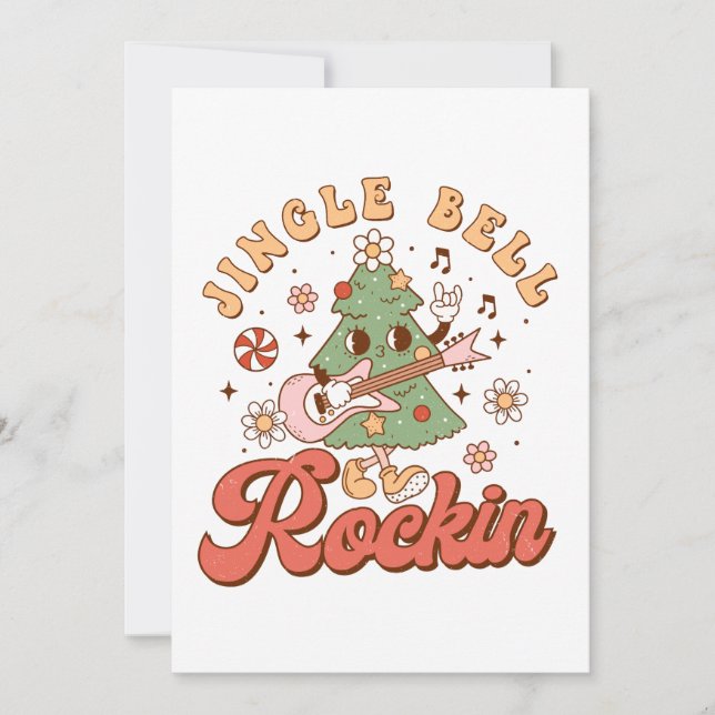 Convites Presente de Natal Jingle Bell Rockin (Frente)