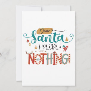 Convites Presente de Natal Querido Papai Noel Não Me Arrepe