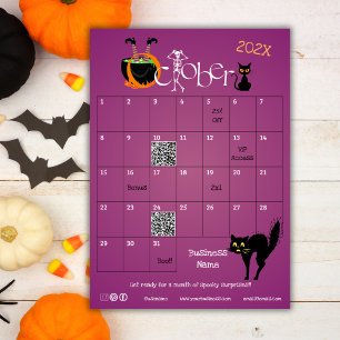 Convites Presente de Promoção de Calendário Avançado de Con