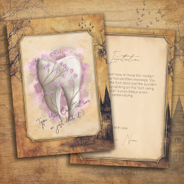 Convites Presente dentário elegante Vintage