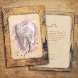 Convites Presente dentário elegante Vintage