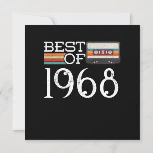 Convites Presente do aniversário de 1968 Vintage 52. º aniv
