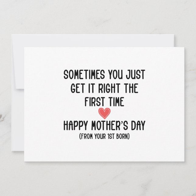 Convites Presente do Dia das Mães do Primogênito para a Mam (Frente)