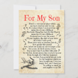 Convites Presente do Filho  Pelo Meu Filho Agradeço-Lhe Po