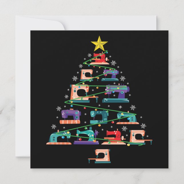 Convites Presente do filtro de árvores do Xmas da máquina d (Frente)