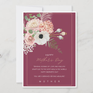 Convites Presente Elegante de Placa de Feliz dia de as mães
