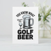 Presente engraçado de golfe cerveja jogador de gol