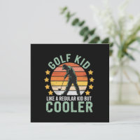 Presente engraçado para crianças golfistas e amant