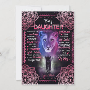 Convites Presente Filha   Carta Para Minha Filha Da Mamãe