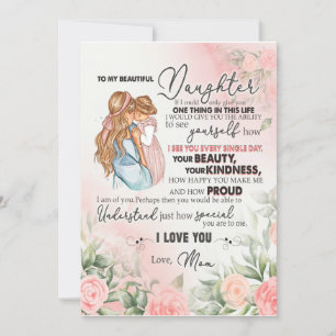 Convites Presente Filha   Carta Para Minha Filha Da Mamãe