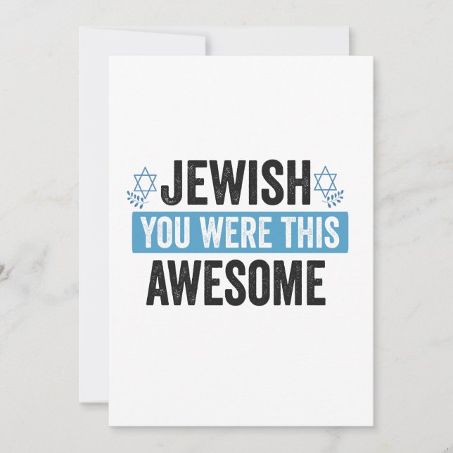 Convites Presente judaico de Hanukkah engraçado e incrível (Frente)