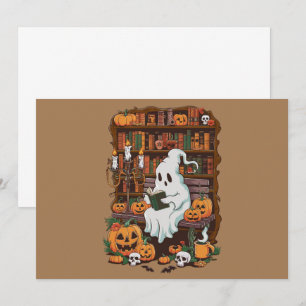 Convites Presente Leitor de Livro Fantasma Amante da Leitur