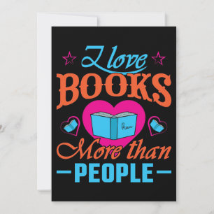 Convites Presente Leitor Eu Amo Livros Mais Do Que Pessoas