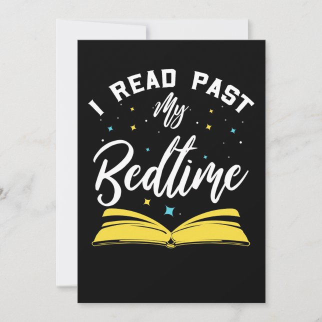 Convites Presente Leitor Eu Li Além da Minha Hora de Dormir (Frente)