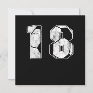 Convites Presente no 18. º aniversário da Celebração de Fut